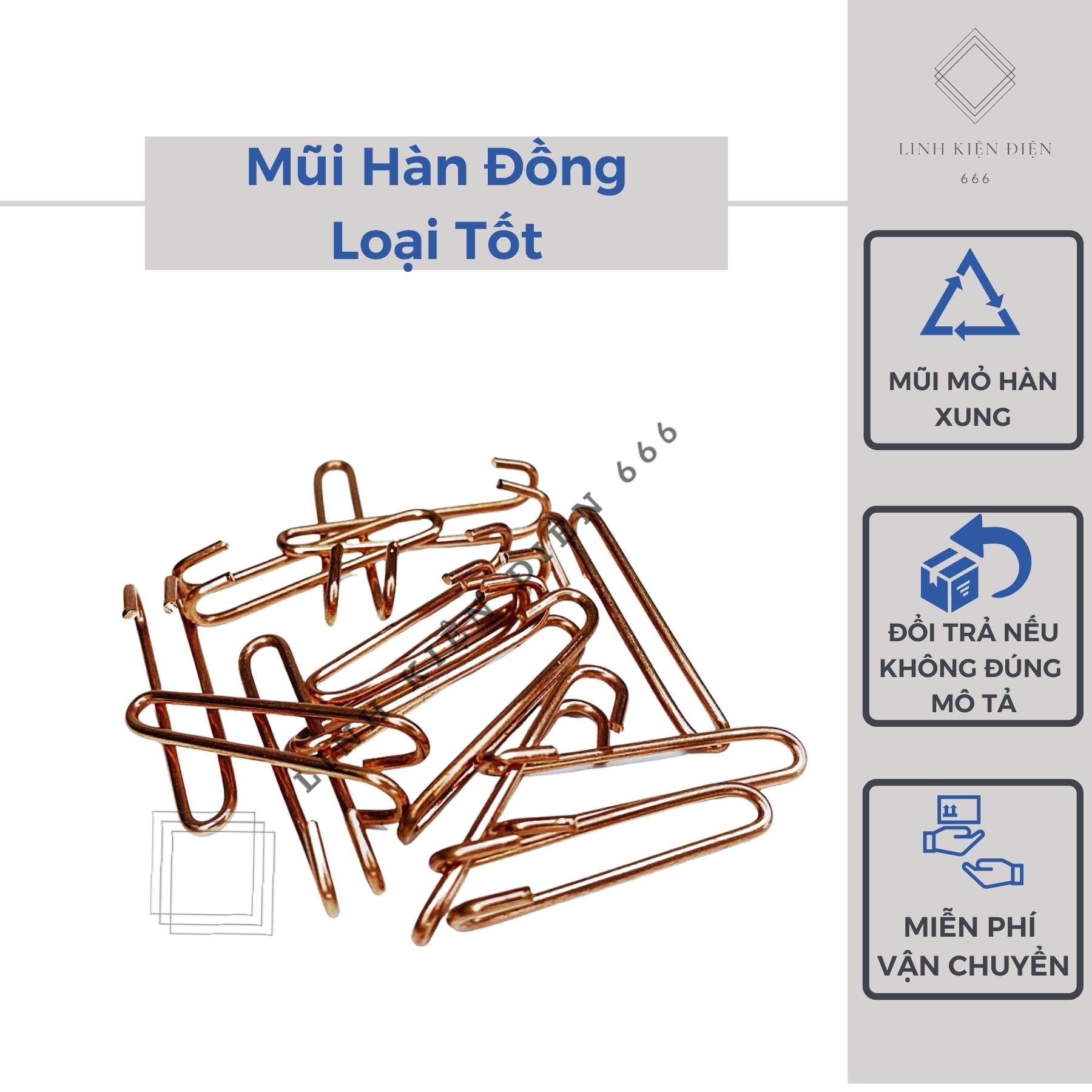 Mũi Hàn Đồng 1.3mm Máy Hàn Xung Mũi Hàn Thiếc Hàn
