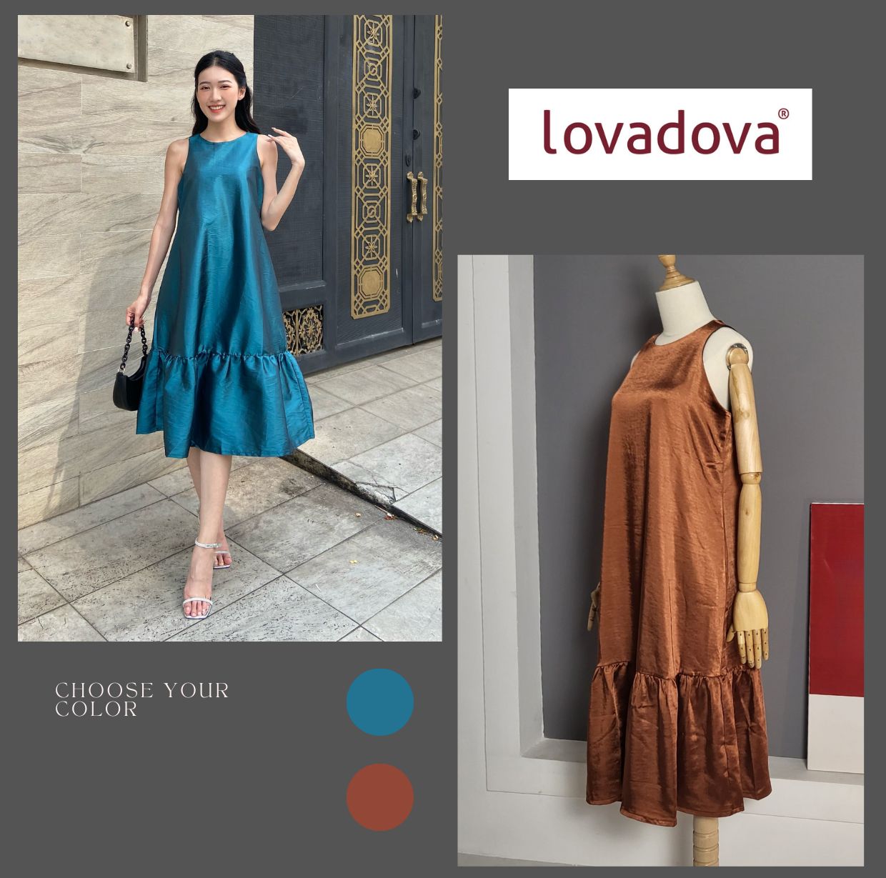Đầm kiểu nữ - Lovadova 22D07C003