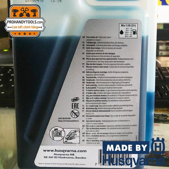Nhớt 2 Thì Husqvarna chuyên dụng