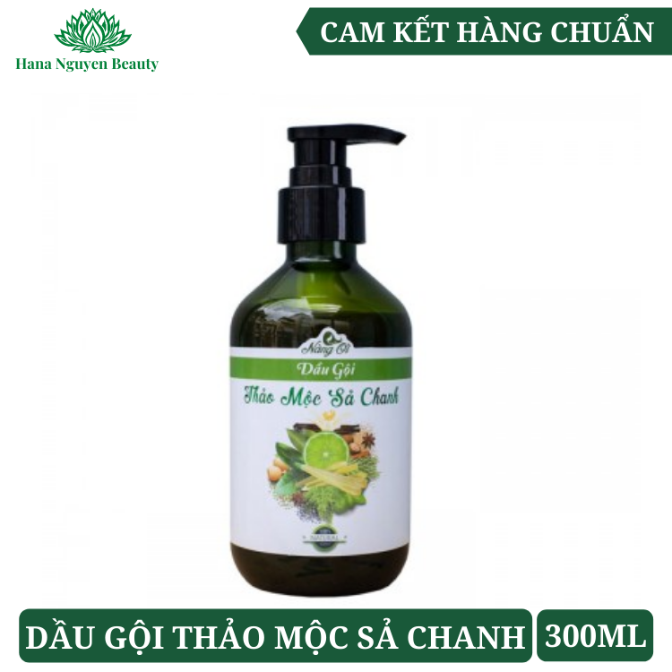 Dầu Gội Thảo Mộc Sả Chanh Nàng Ơi Thiên Nhiên Việt 300ml - Giúp tóc khỏe từ chân tóc
