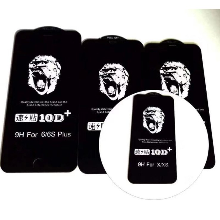 [HCM]Kính Cường Lực iphone kingkong 10D chính hãng full 6/6s/6plus/78plus/ X /XS/XS MAX/11/11/11 pro max Hana Case