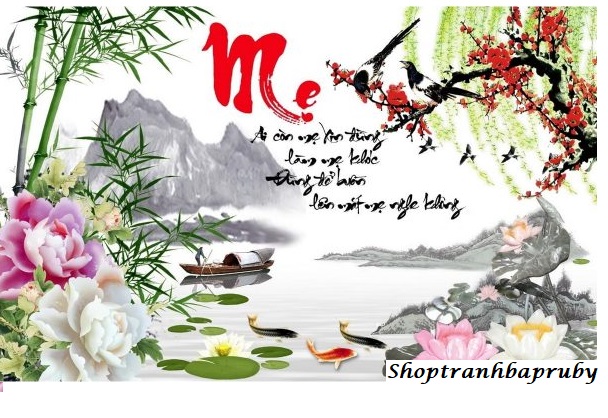 [HCM]Tranh đính đá Mẹ - Ai Còn Mẹ Xin Đừng Làm Mẹ KhócĐừng Để Buồn Lên Mắt Mẹ Nghe Không VS259 kích thước 80*52cm