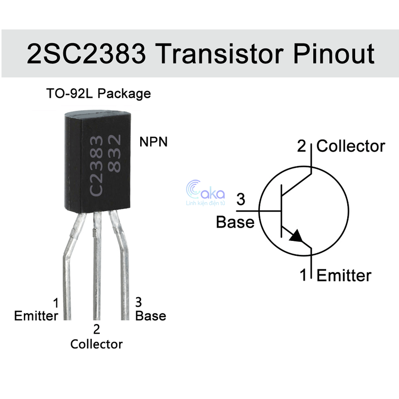 Gói 5 Linh kiện Transistor C2383 2SC2383 NPN 1A 60V