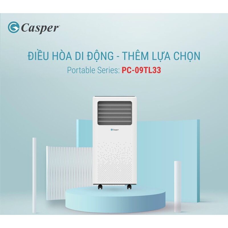 [HCM]Máy lạnh di động Casper PC-09TL33 (1.0 HP) (Miễn phí giao tại HCM-ngoài tỉnh liên hệ shop)