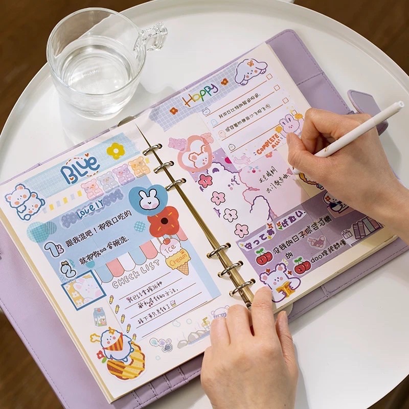 Set 6 Hộp 50 Pcs Stickers Dễ Thương (Có Tách Lẻ)