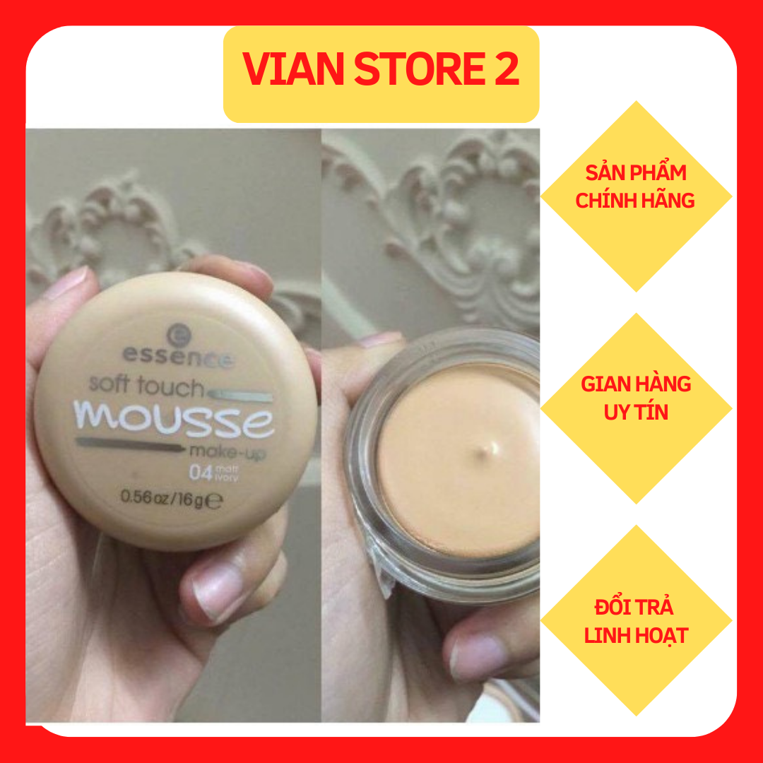 Phấn Tươi Đức Essence Soft Touch Mousse 04