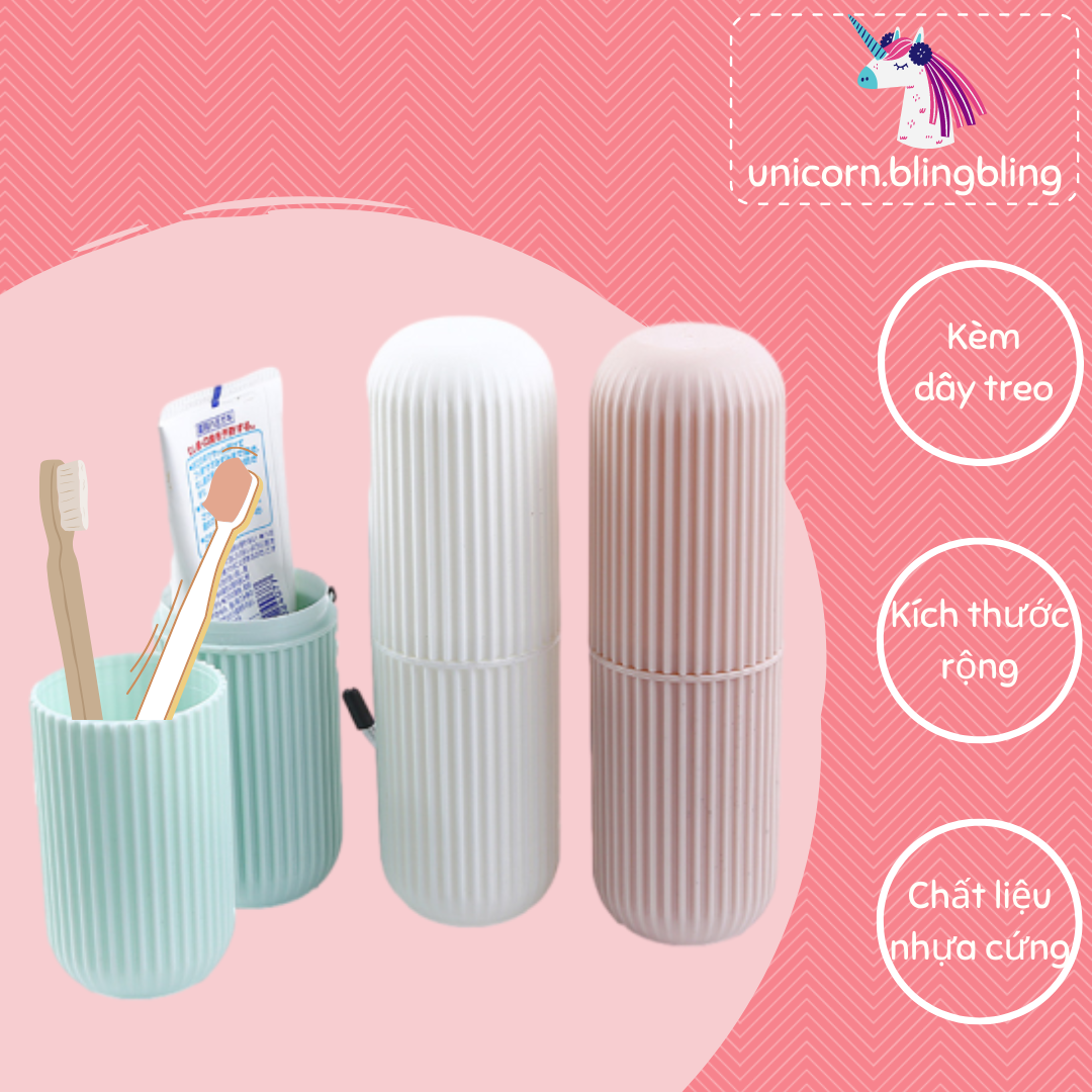 Hộp đựng bàn chải đánh răng du lịch có cốc đánh răng