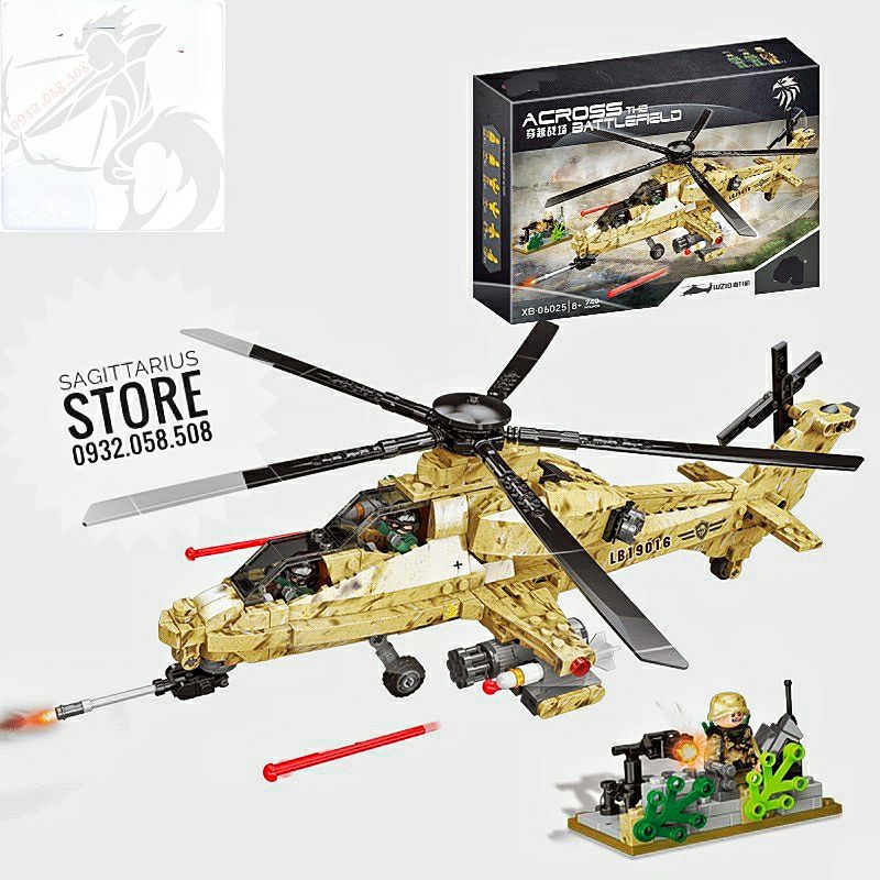 [HCM]LEGO XingBao XB-06025 Lắp Ráp Máy Bay WZ10 Helicopter ( 749 Mảnh )