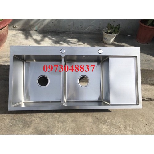 Chậu rửa chén bát KOREA SUS 304 2 hố bàn