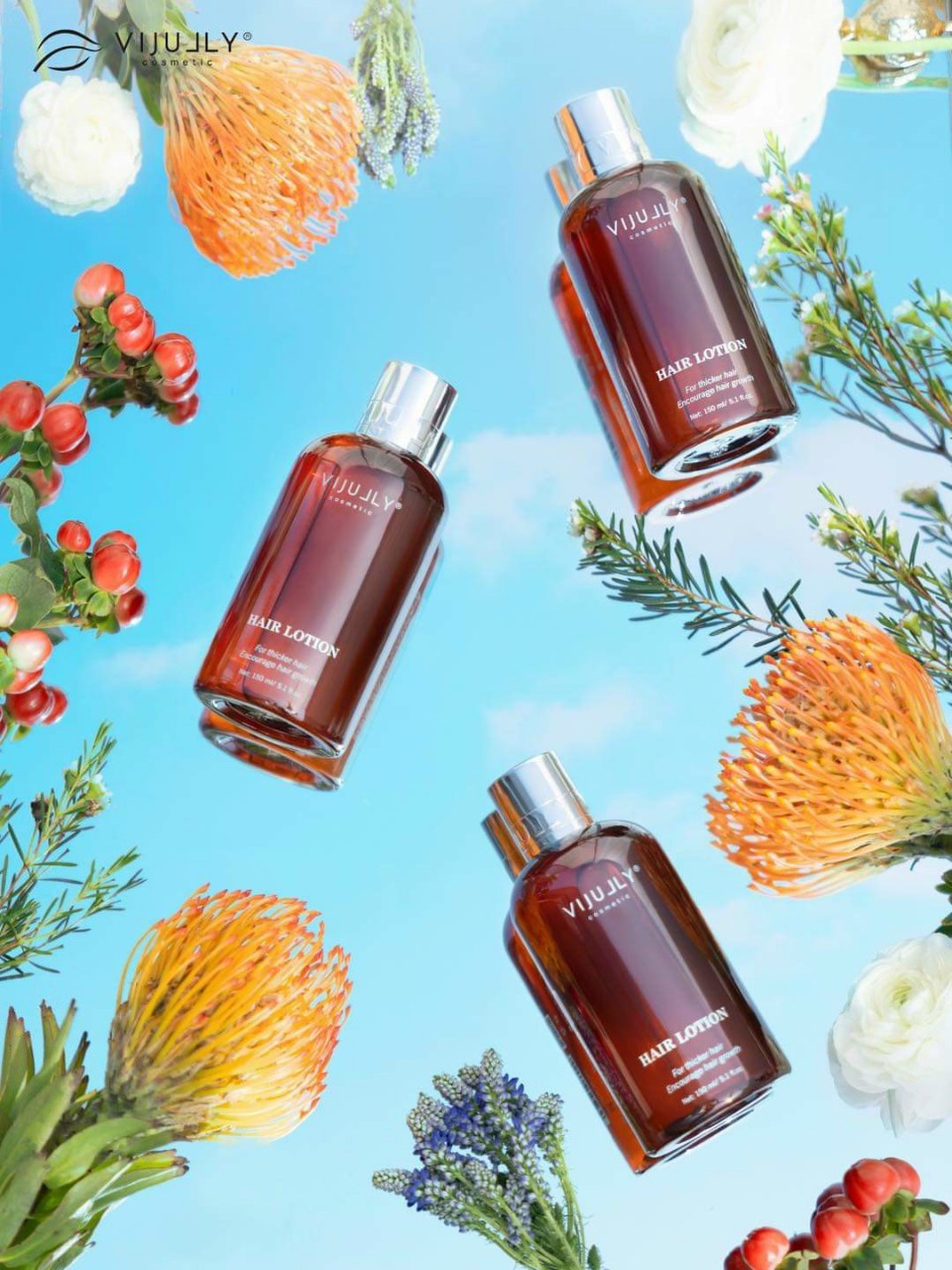 Tình dầu bưởi mọc tóc dưỡng tóc Vijully 100ml
