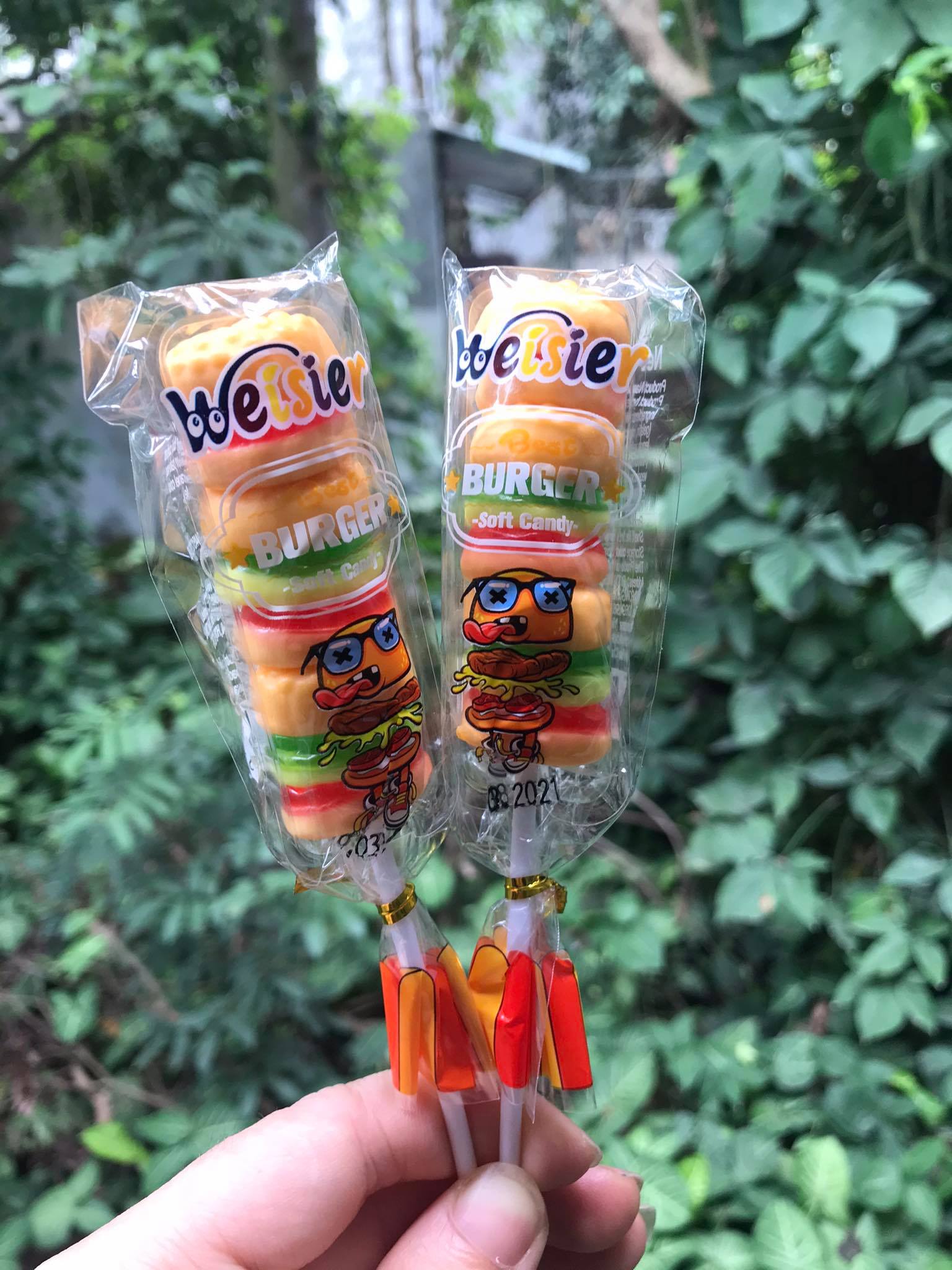 KẸO DẺO HÌNH  HAMBURGER DỄ THƯƠNG SIÊU NGON