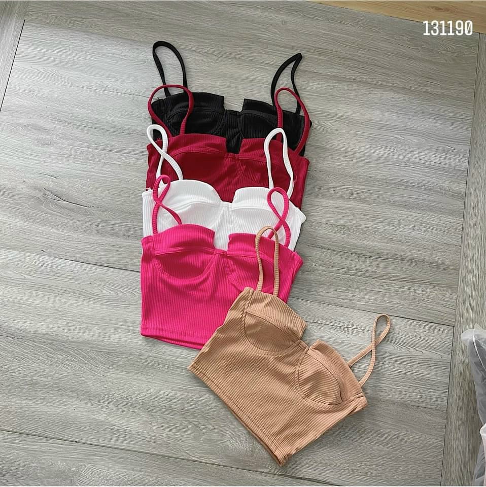 ÁO 2 DÂY KHOÉT NGỰC CHẤT GÂN DÀY MỊN RUBY UTRRB