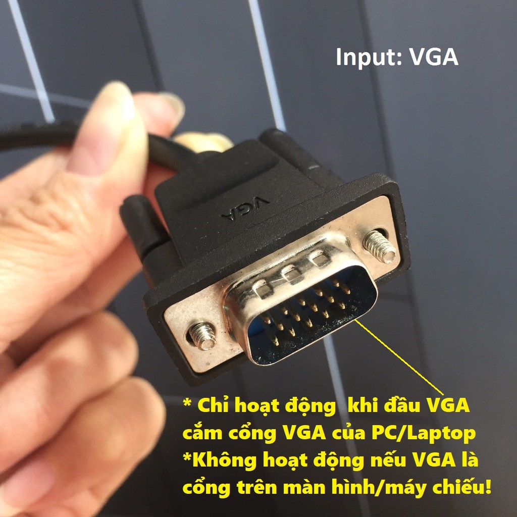 [HCM][VGA sang HDMI]Cáp chuyển VGA sang HDMI 15cm Vention