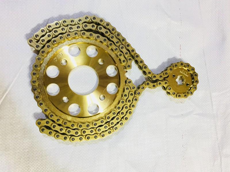 Sên nhông dĩa vàng xe Raider 150 Fi