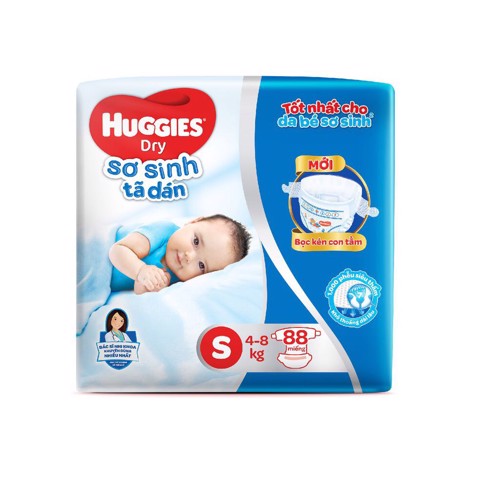 Tã dán sơ sinh Huggies mới 5kg-8kg