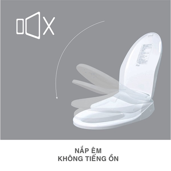 Nắp bồn cầu điện tử CAESAR TAF400H, Chính hãng