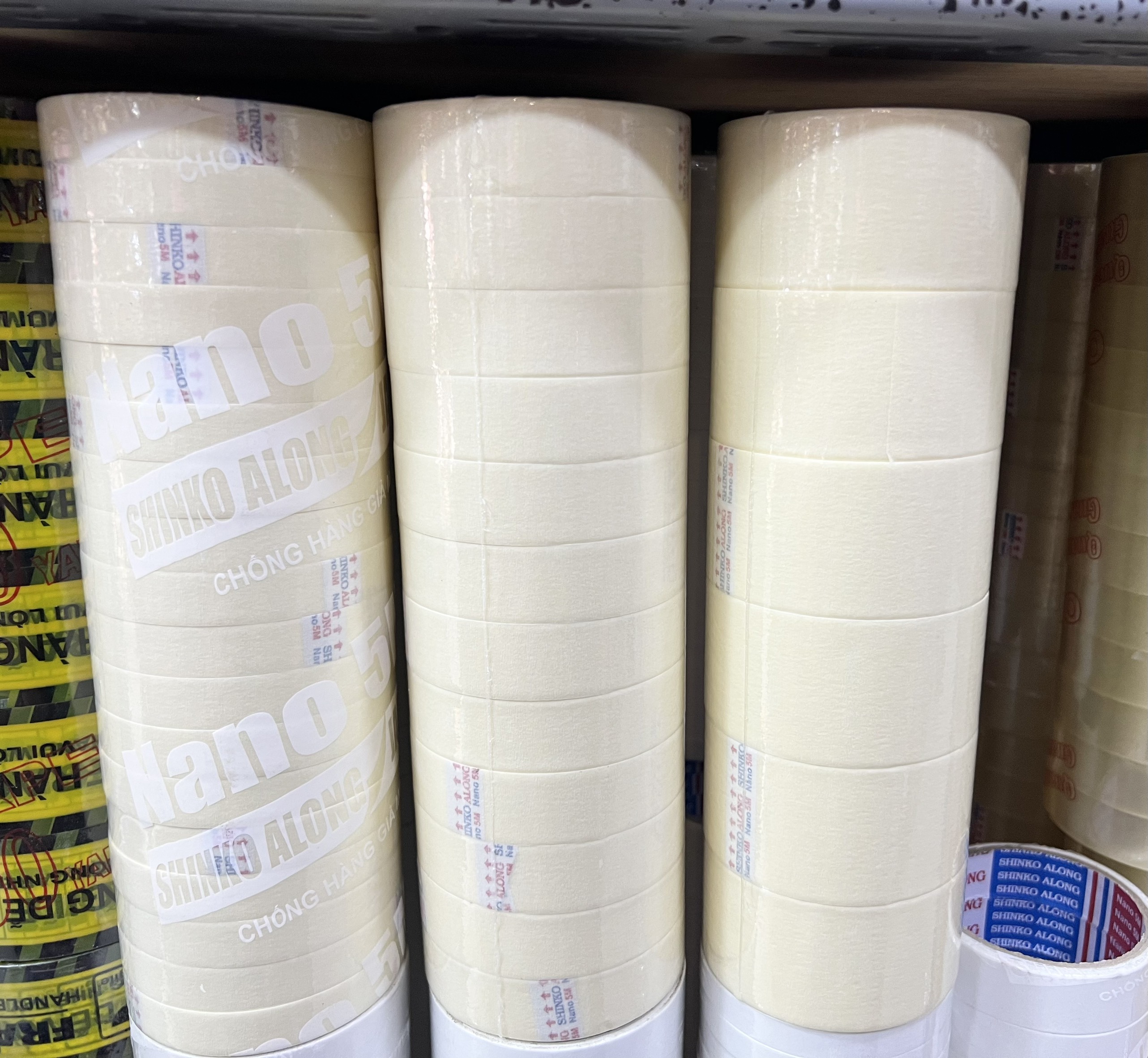 Băng keo giấy nhiều kích thước 1F6 - 2F4 - 5F