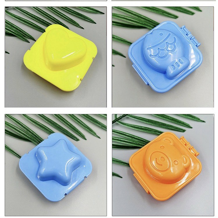 Set 6 khuôn Bento ép cơm, đậu hũ, thạch cho bé ăn dặm