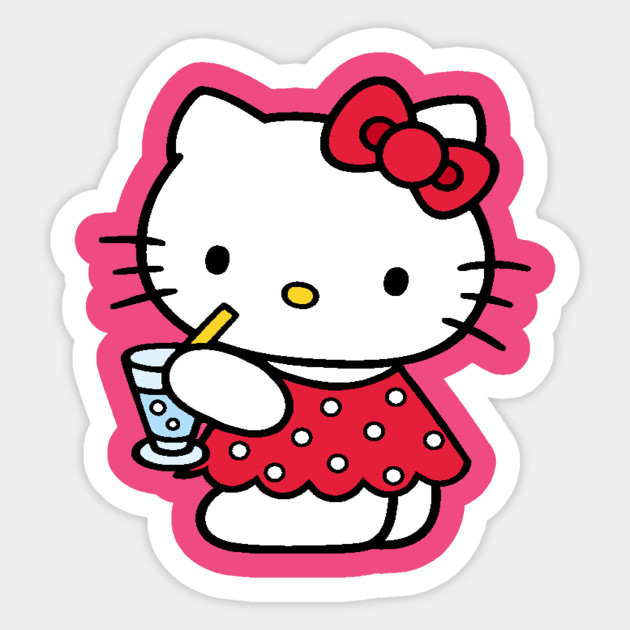 Sticker Hello Kitty set 30 đến 60 ảnh decal hình dán