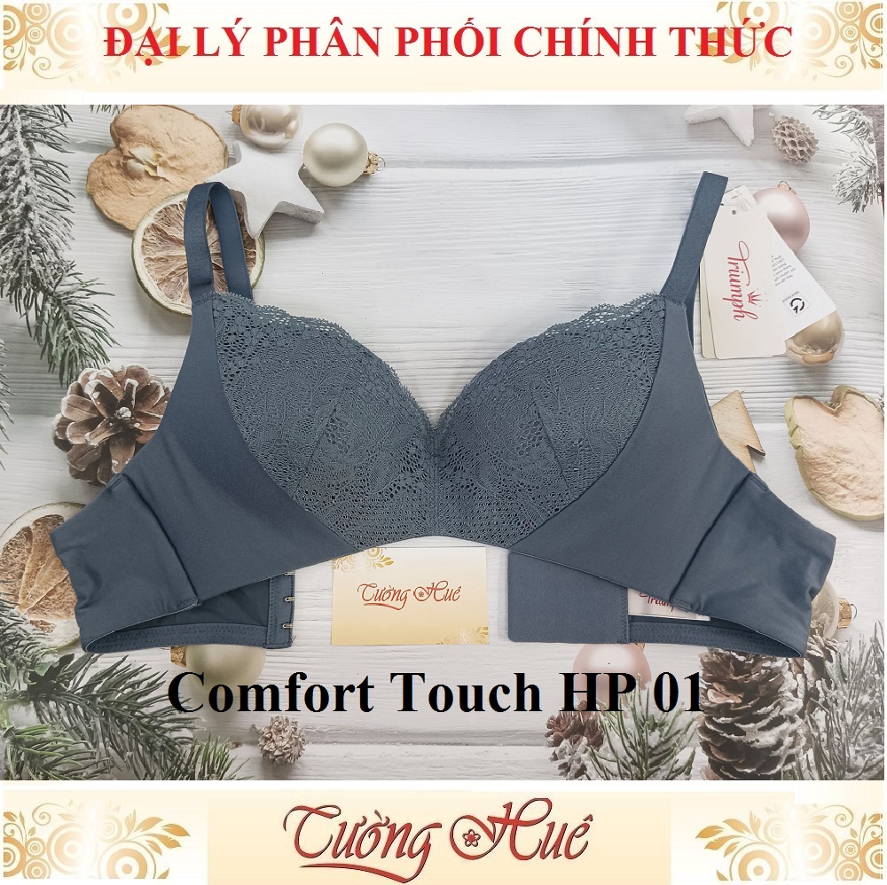 Áo lót nữ Triumph Comfort Touch HP 01 không gọng phối ren lưng bảng to.