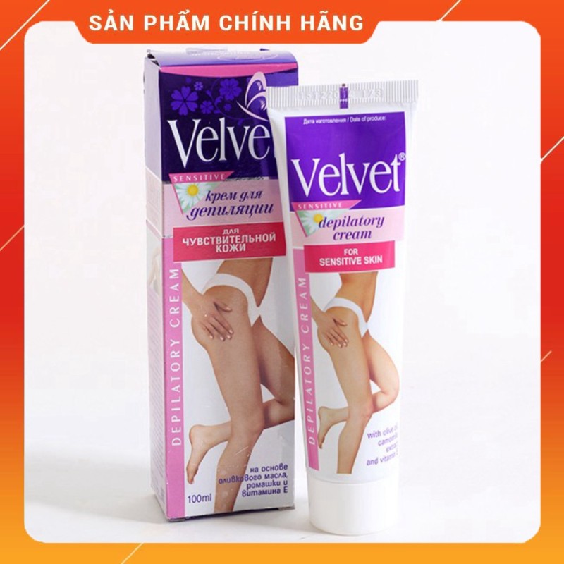 Kem tẩy lông Velvet và Vitamin E cho da nhạy cảm 100ml Mĩ Phẩm Gía Sỉ 89