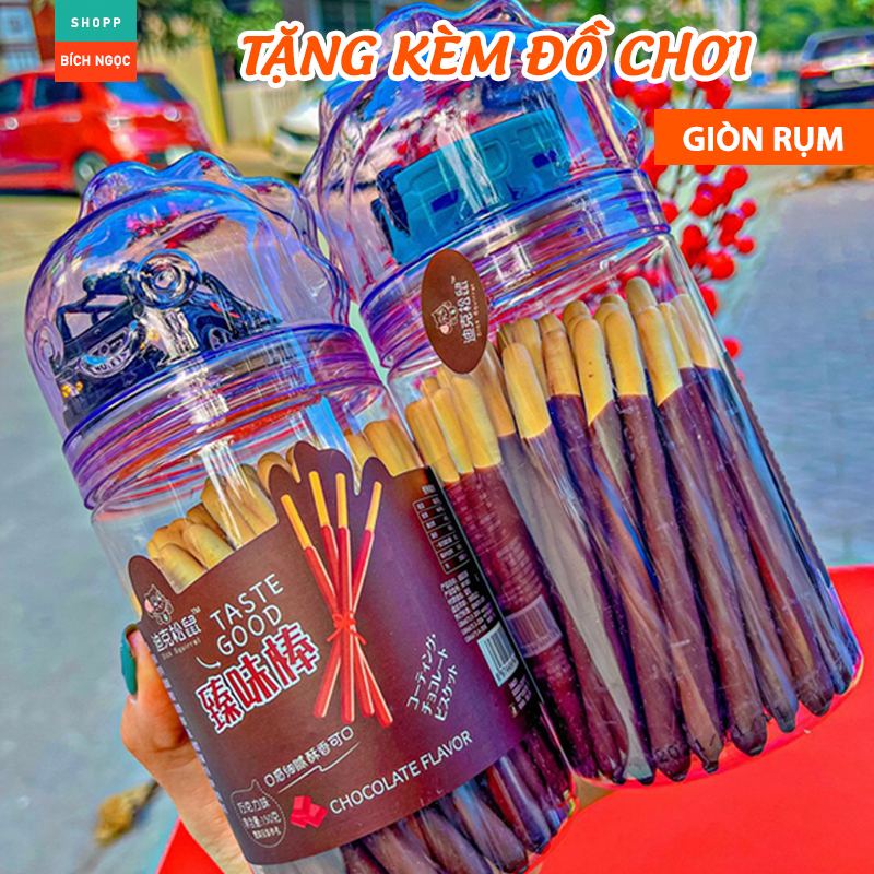 Hộp Bánh Quy Nấm Socola - Que Chấm Bodi's 150g