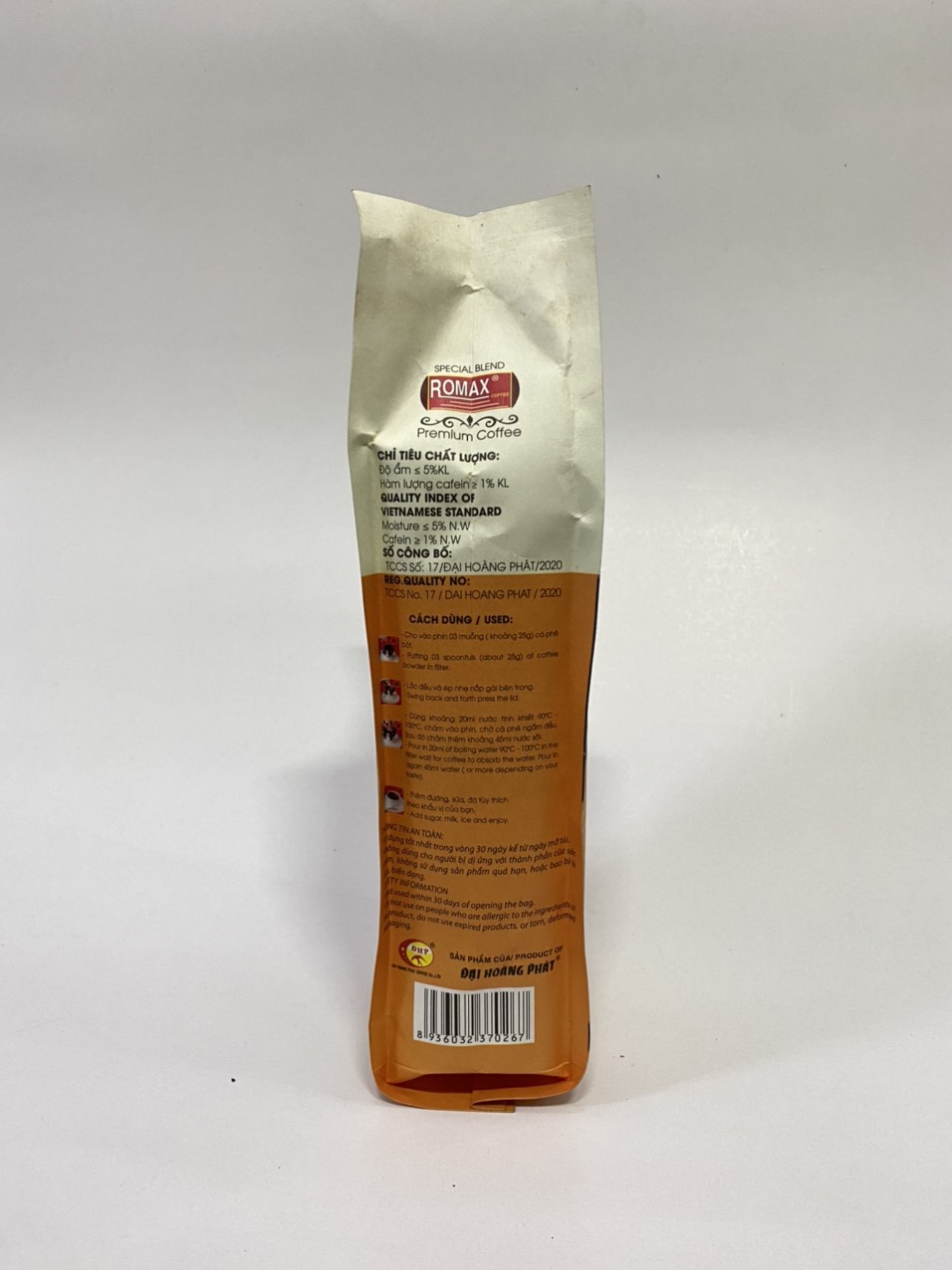 Cà phê rang xay ROMAX HT Arabica Robusta Espresso - Romax Coffee