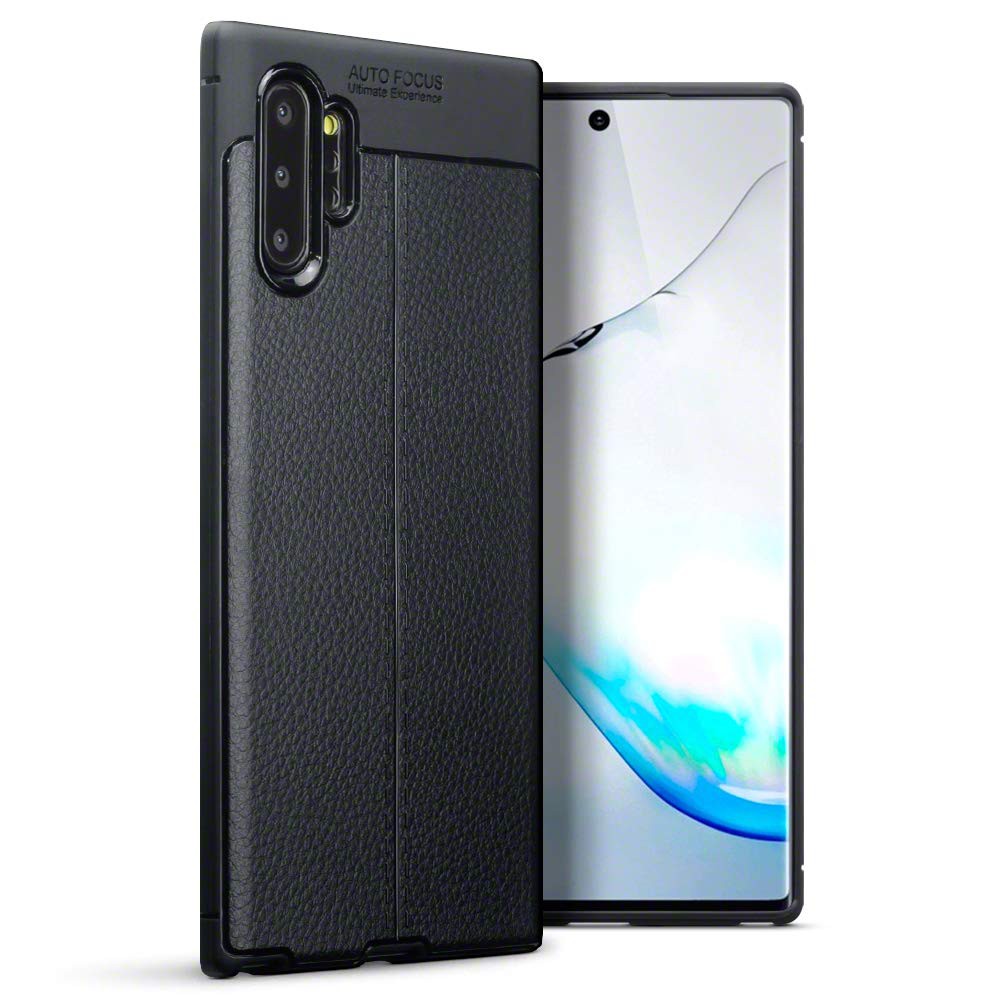 Ốp Lưng Silicon Vân Da Auto Focus Cho Samsung Galaxy Note 10 Plus, Ốp Lưng Samsung, Ốp Silicon Note 10 Plus