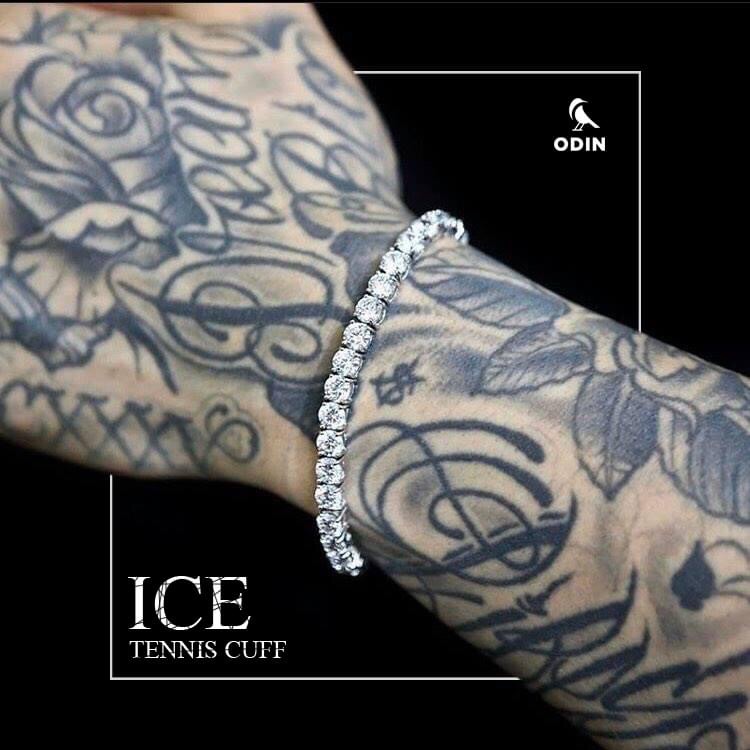 Vòng tay tennis titan trắng đính đá nhân tạo - ODIN