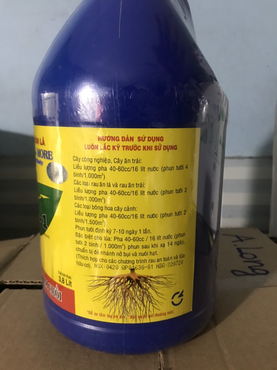 Vitamin B1 Growmore Mỹ Chai 3,8 lít