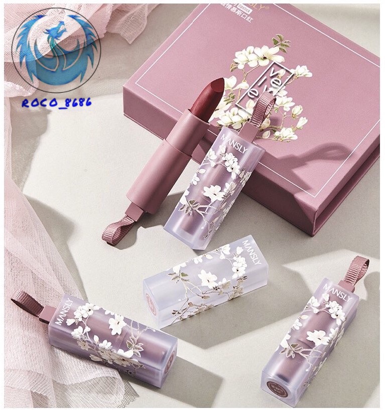 SET SON LÌ MANSLY MÀU HỒNG - SET 4 CÂY