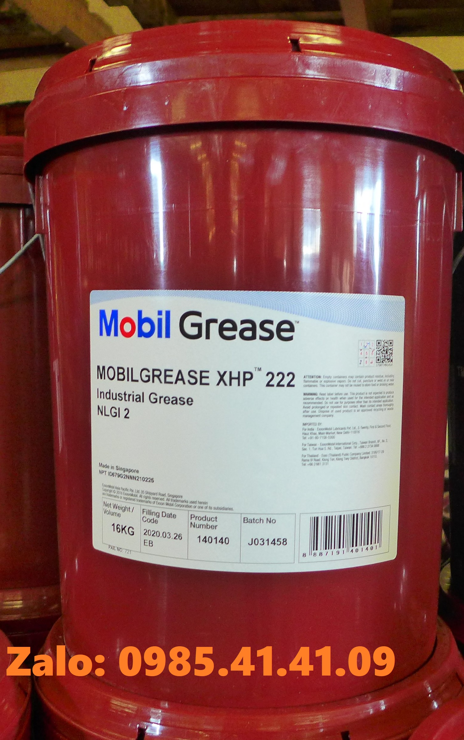 MỠ CÔNG NGHIỆP MOBILGREASE XHP 222 - 16Kg | Lazada.vn