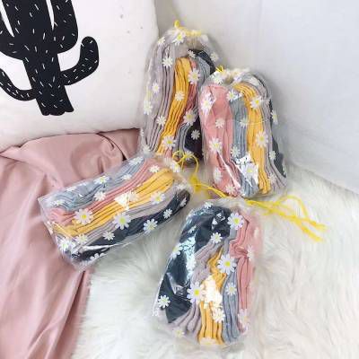 [HCM]COMBO 10 TẤT CỔ NGẮN HOA CÚC