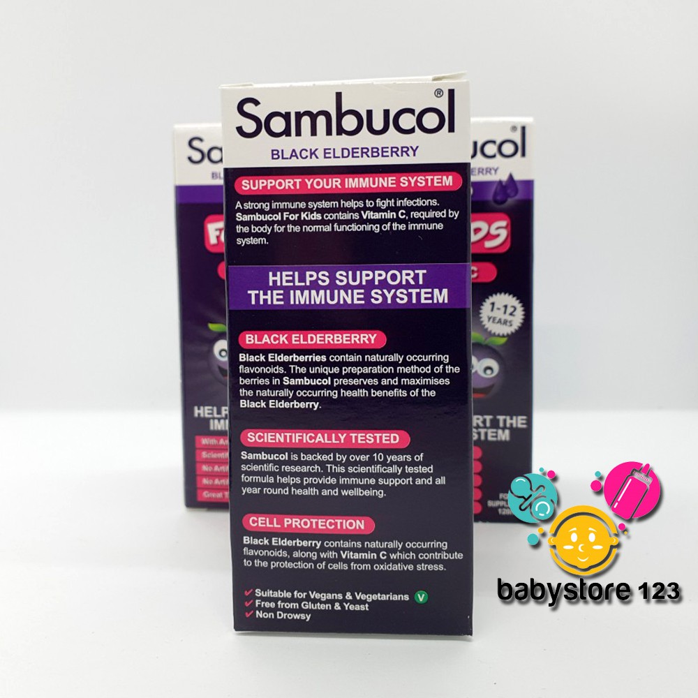 Sambucol - Siro Tăng Đề Kháng Sambucol:Anh