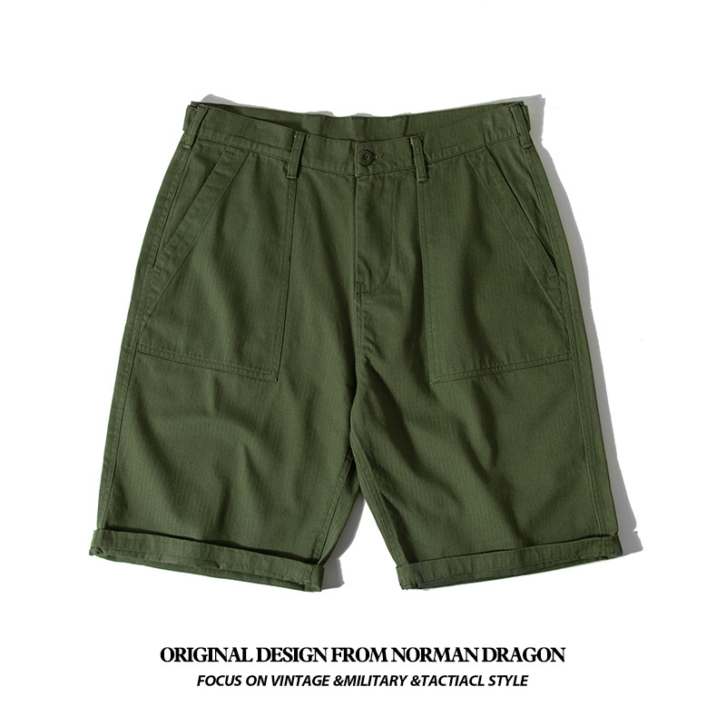 Subculture FATIGUE PANTS SHORTS OLIVE - ワークパンツ