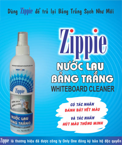 Nước lau bảng ZIPPIE (chai 250ml)