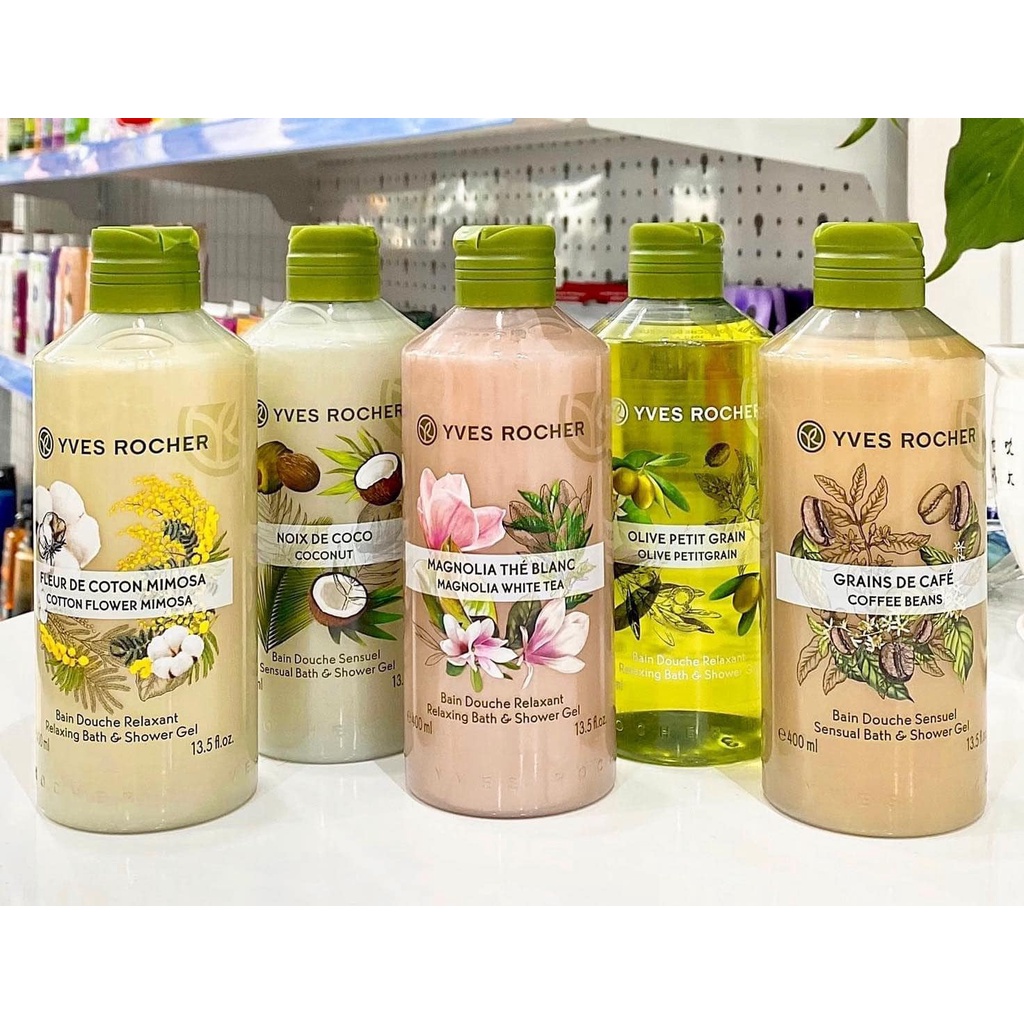 Sữa tắm Yves Rocher Olive Petit Grain 400ml - Pháp
