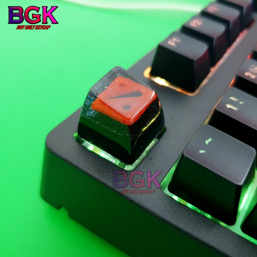 Keycap Lẻ hình LOGO DOTA 2 SA profile ( keycap resin độc lạ )( Keycap Artisan )