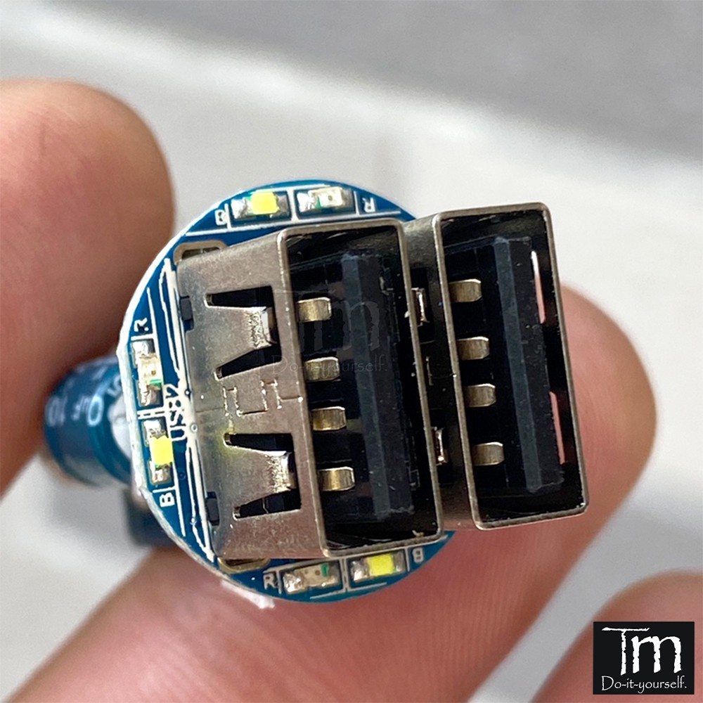 Mạch Hạ Áp Rẻ Vào 12-24V Ra 5V2A 2 Cổng USB