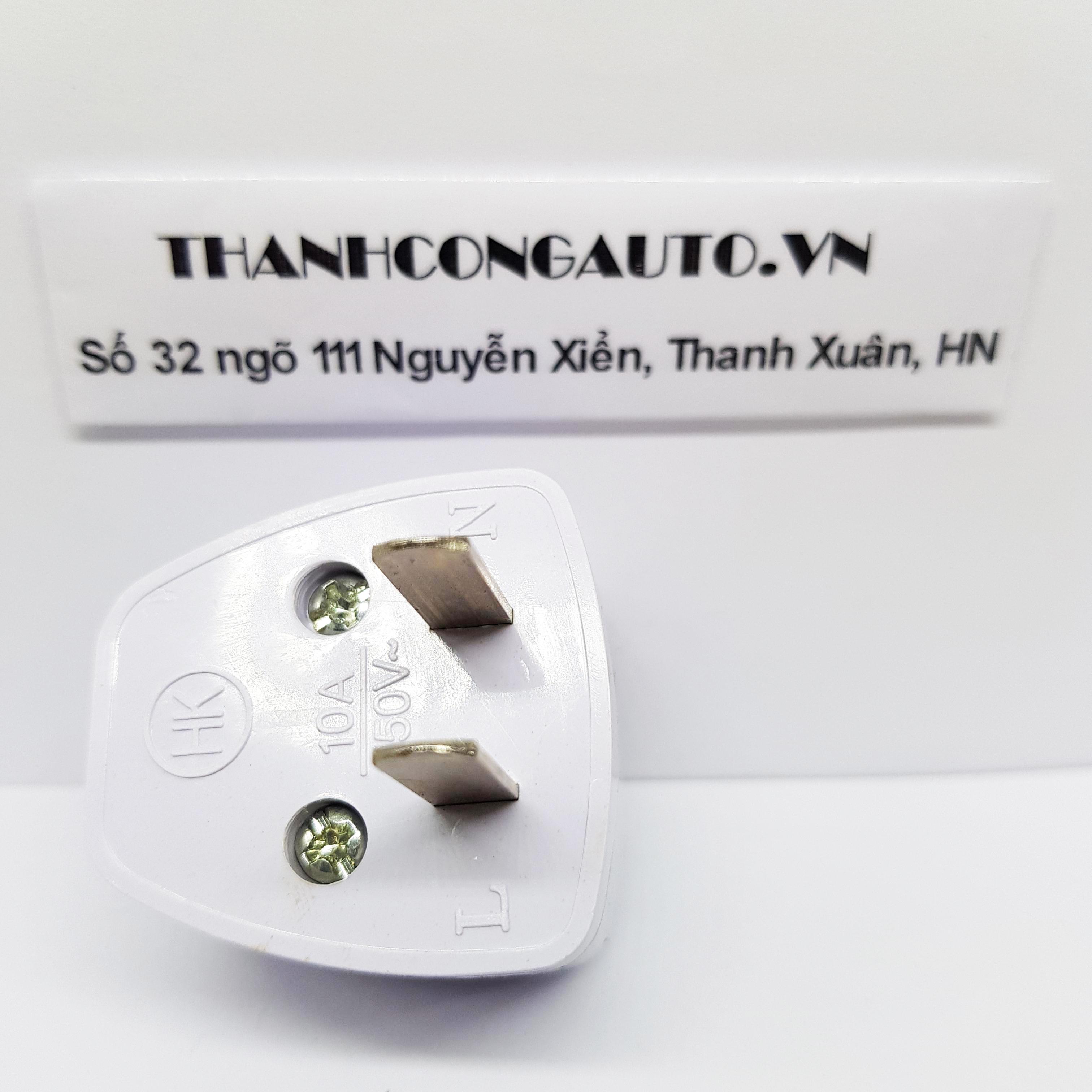 Phích cắm chuyển đổi ổ 3 chấu sang 2 chấu