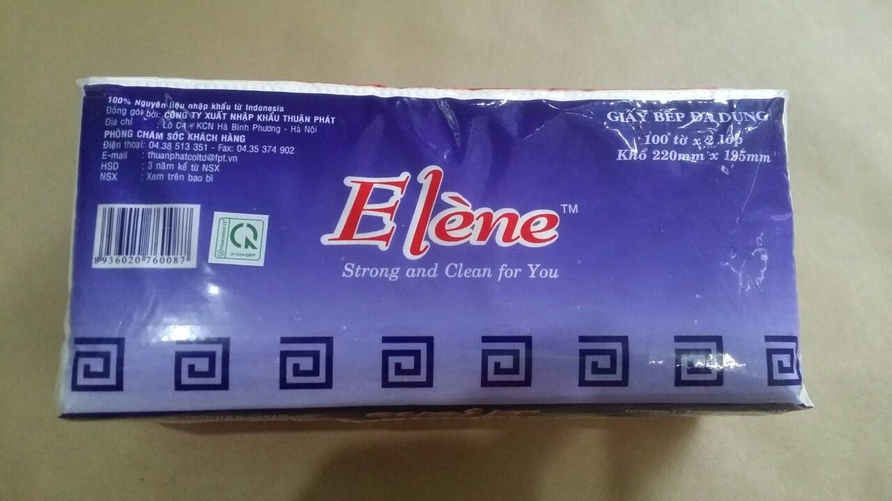 Combo 6 gói Khăn giấy Elene 100 tờ ( 2 lớp ) bếp đa dụng