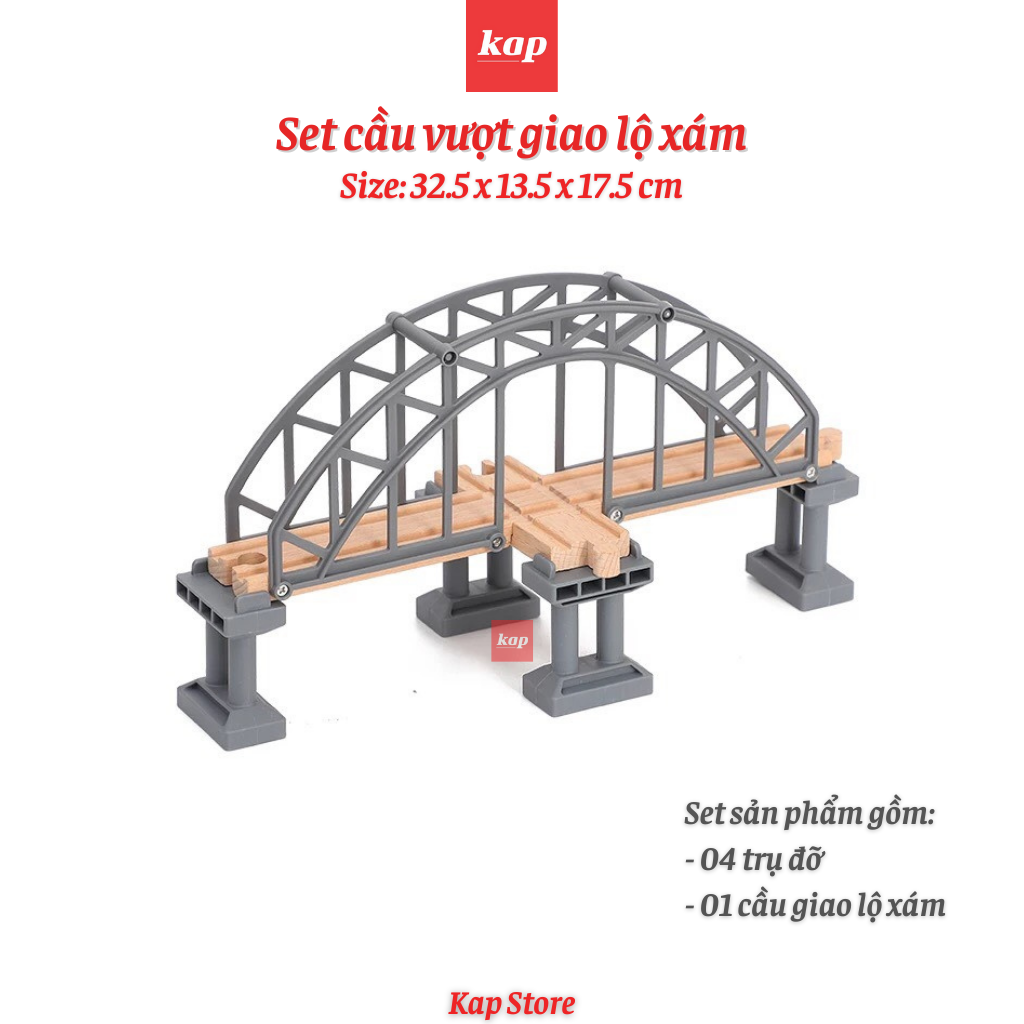 [HCM]Cầu vượt 2 tầng - Chi tiết mở rộng đường ray xe lửa gỗ