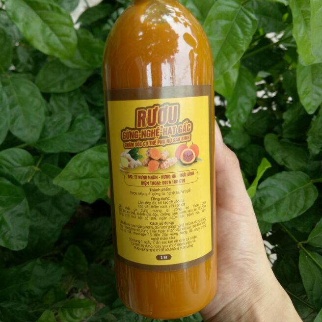 Cốt gừng nghệ hạt gấc chai 500ml