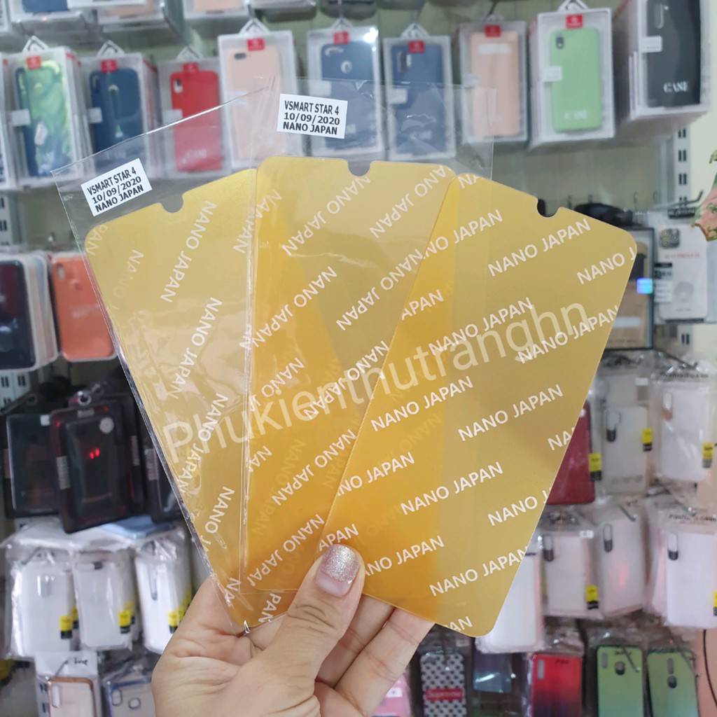 Dán cường lực dẻo nano siêu bền mặt trước cho Vsmart STAR 4 full màn 98%