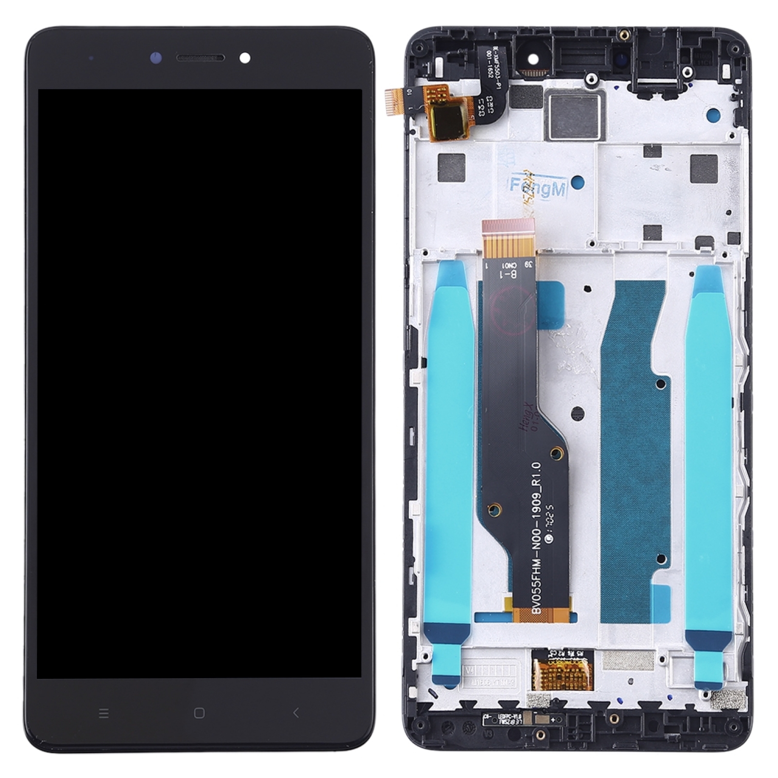 Màn Hình LCD Và Bộ Số Hóa Toàn Bộ Lắp Ráp Có Khung, Dành Cho Xiaomi Redmi Note 4X (Trắng)