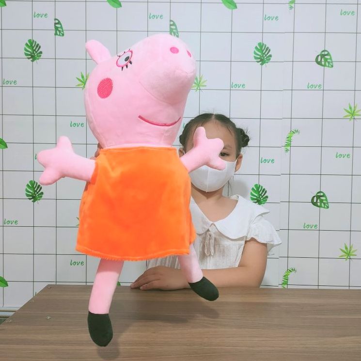 Gấu bông heo peppa gấu bông gia đình heo 100% gòn lông mịn gòn mềm cao cấp cho bé
