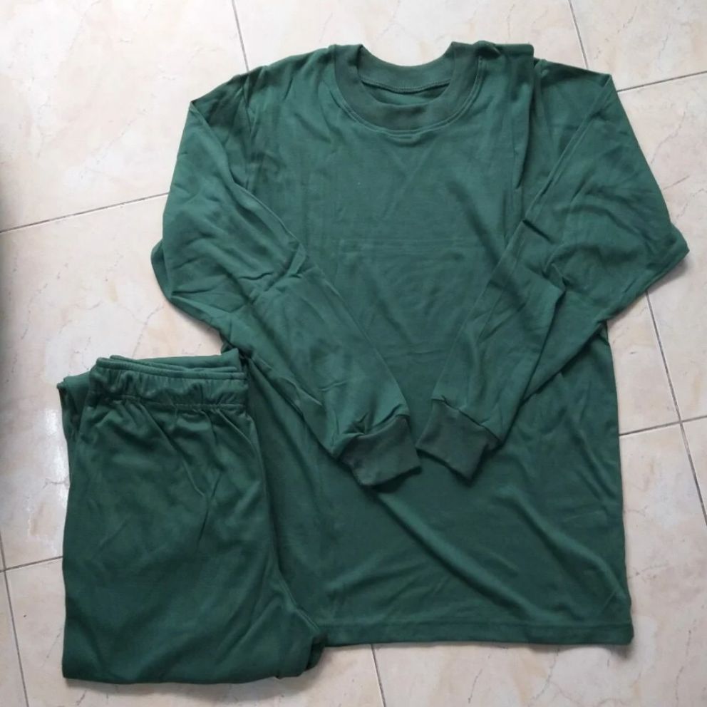 Bộ quần áo thun thu đông cổ tròn