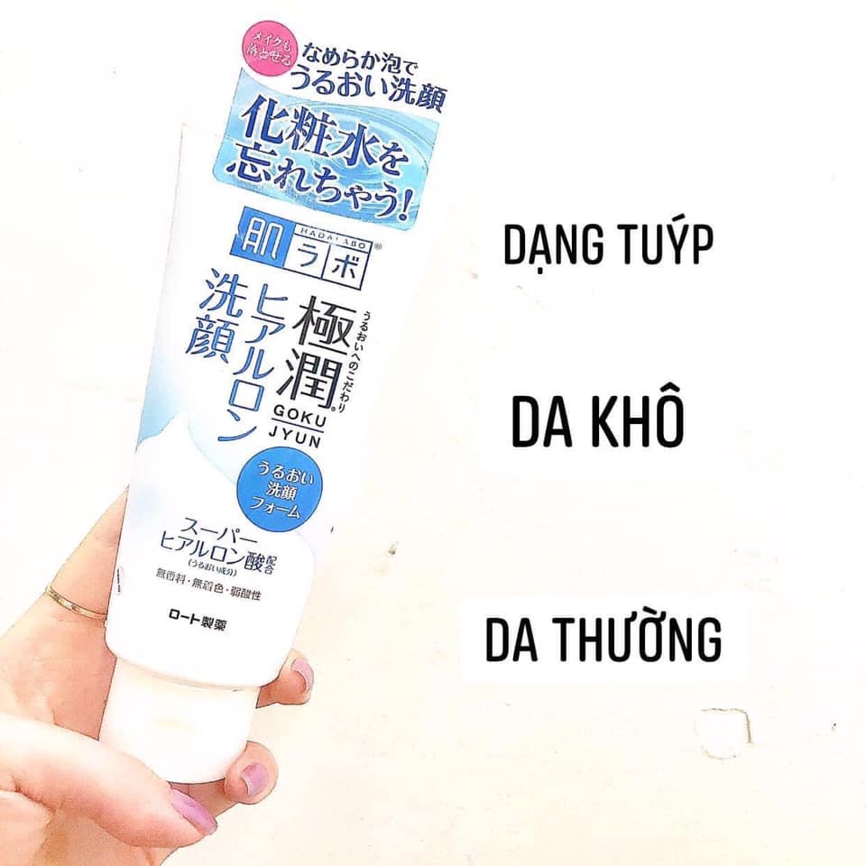Sữa rửa mặt TẠO BỌT Hada Labo tuýp NHẬT BẢN