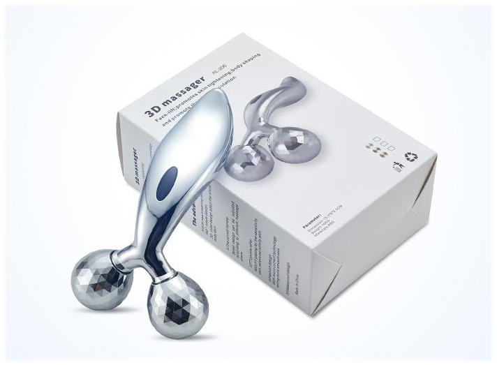 Cây Lăn Massage Mặt 3D INOX