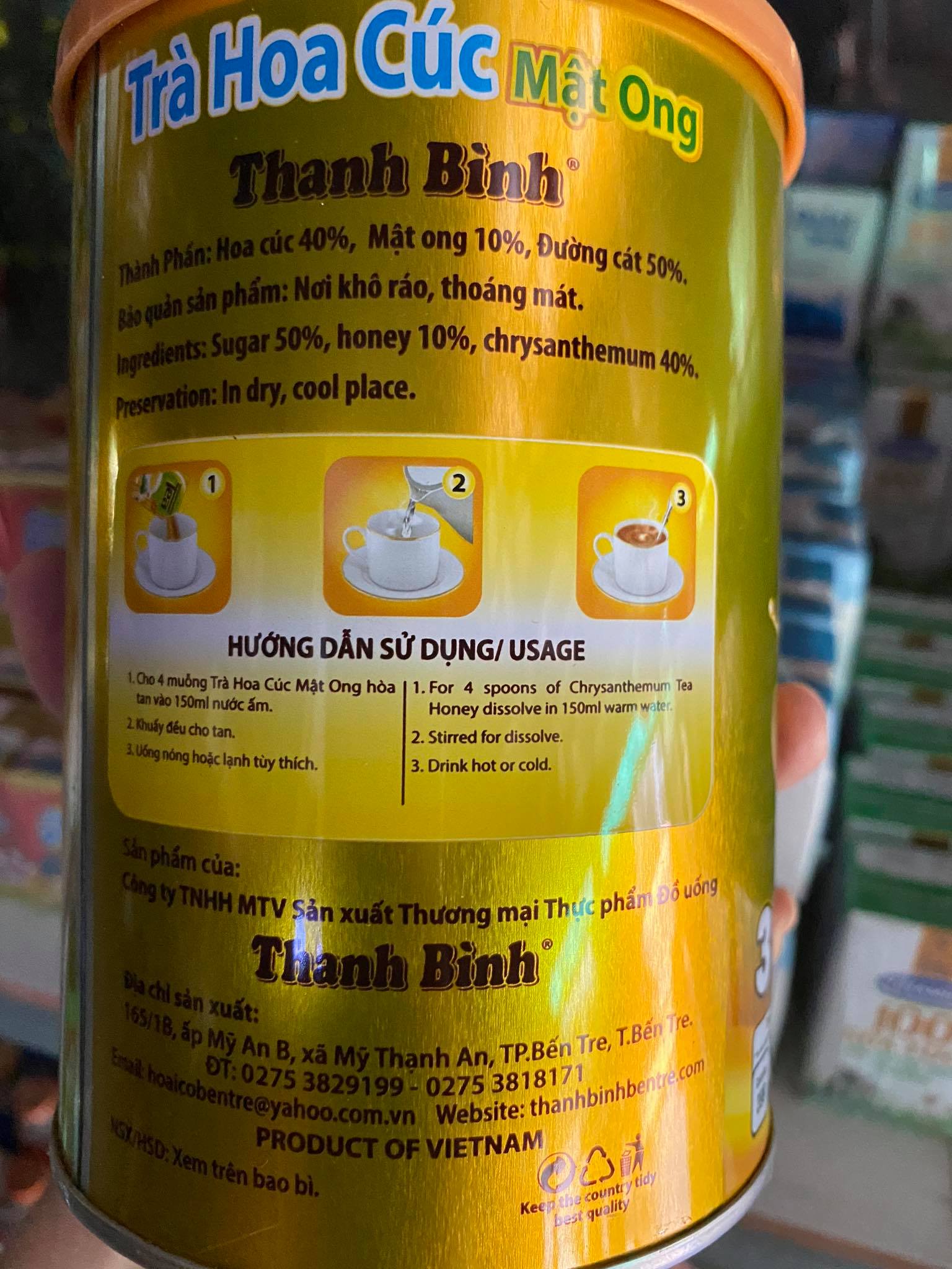 Trà Hoa Cúc Mật Ong TEA THANH BÌNH 400g